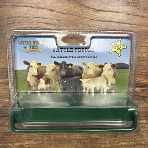 Little Buster Toys Cattle Feeder Green Metal Feed Bunk NEW Welded Steel Farm‎